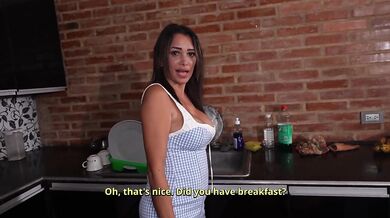 Morning Temptation: Stepmom Alondra Spills More Than Water