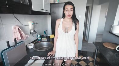 DAY 1 - First Share Bed Step son dreams of fuck Step mom, but unexpected to cum inside!