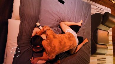 Hubby gets spitroasted and fucked by me and my boyfriend in a very sexy bi MMF