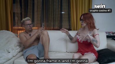 Step Mom’s Couch Tease with Step Son Ends in Facial Fireworks!