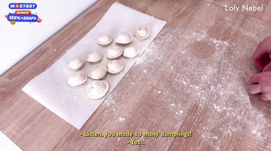 Stepsis is so hungry! Fed my stepsister dumplings and my dick - Loly Nebel