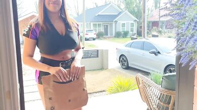 Big Boobed Delivery Slut Proves She Knows How To Handle Your Package (Hardcore Blowjob And Anal)
