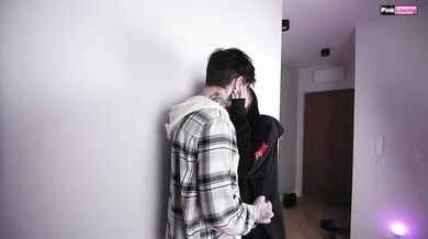 Bumped into her stepbrother in a video chat room and cum on him (Episode 1) - pinkloving