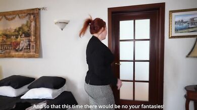 StepMommy and Stepson share a bed. Redhead MILF will be happy (introduction)