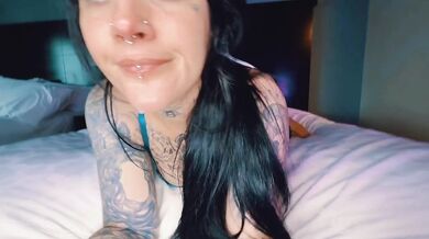 Tatted Alt Pawg Gets Destroyed With Big Dick Creampie And Gushing Face Full Of Cum