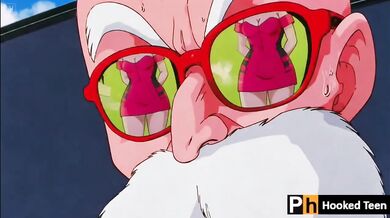 Master Roshi And Bulma Destroyed With Gushing Choked Hungers