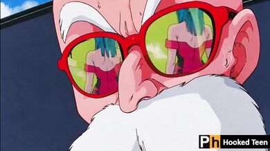 Master Roshi And Bulma Destroyed With Gushing Choked Hungers