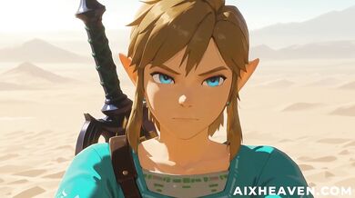 Link destroys Zelda in a cave with big tits and gushing anal POV