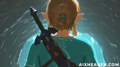 Link destroys Zelda in a cave with big tits and gushing anal POV
