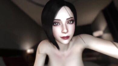 Ada Wong Naked Selfie Destroyed Gushing Big Tits POV Cartoon Biohazard