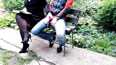Lustful Chubby BBW Stepmilf Gushed Big Ass While Reading Book In Public Outdoor