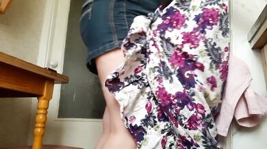 Kitchen Sex Destroyed Me With Lesbian Strapon Toys Choked Gushing Quick Cum