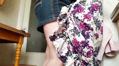 Kitchen Sex Destroyed Me With Lesbian Strapon Toys Choked Gushing Quick Cum