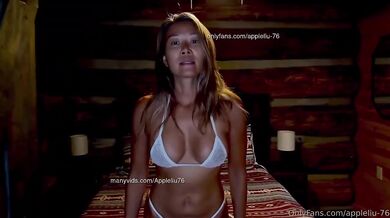Asian Wife Destroyed By Big Cock Handjob Spoons Bikini Rough Sex Real Couple