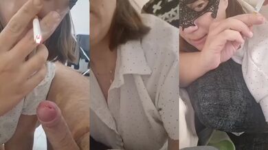 Amateur Italian couple smoking blowjob and doggystyle fucking destroyed