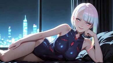 Cyberpunk Lucy Destroyed You Gushing Choked Creampie Anime Hentai Cosplay POV