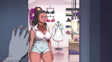 Big Dick Cashier Destroyed with Creampie and Anal in Milfs Plaza Game