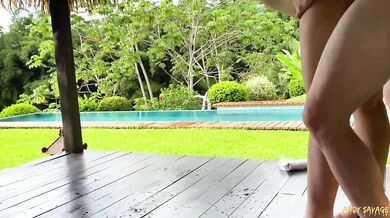 Caught Fucking At The Pool But Didnt Stop SukiSukiGirl Andy Savage Costa Rica Public Amateur Asian Couple WMAF Facial Cumshot