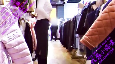 Public BBW Amature Choked Exposed Silk Stockings Skirt
