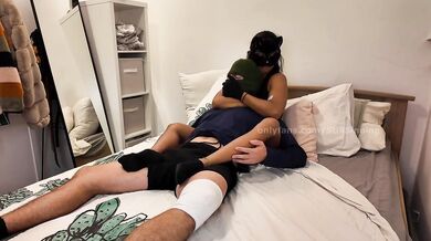 Latina Domination Destroyed My Socks With Cum Dripping Gagging Choked Footjob