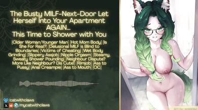 MILF Shower Audio Roleplay Destroyed With Gushing Anal Creampie Rimjob