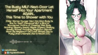 MILF Shower Audio Roleplay Destroyed With Gushing Anal Creampie Rimjob