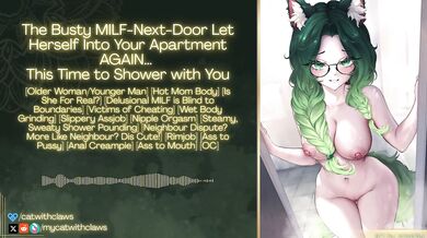 MILF Shower Audio Roleplay Destroyed With Gushing Anal Creampie Rimjob
