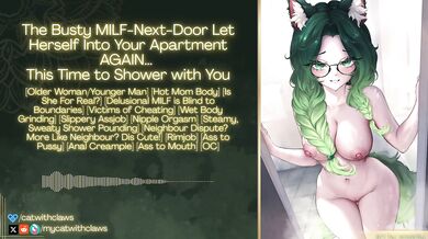 MILF Shower Audio Roleplay Destroyed With Gushing Anal Creampie Rimjob