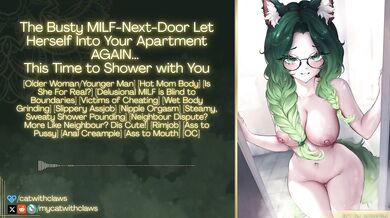 MILF Shower Audio Roleplay Destroyed With Gushing Anal Creampie Rimjob