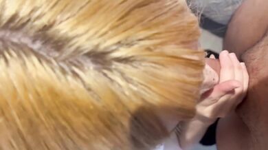 Blonde Amateur Delivers A Hot Deepthroat Blowjob Destroyed Gushing Choked
