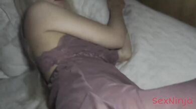 Step Mom Helps Me Go To Bed While Neighbours Argue POV Cheating Nightie Taboo MILF Blowjob