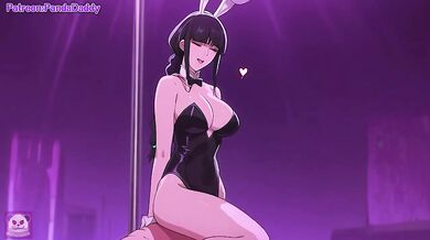 Nemu Kurotsuchi Bleach Bunny Suit Big Tits Blow Job Destroyed Gushing Cumshot for Her Boss Hentai by PandaDaddy