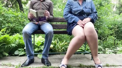 Mature BBW MILF Destroyed Gushing Pissing Standing Public Outdoor Pantyhose