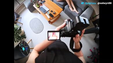 Photoshoot With My Latina Partner Ends In Gushing Titty Job