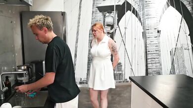 Married Amateur Busty Wife Destroyed By Hard Rough Kitchen Table Sex With Big Tits Female Orgasm
