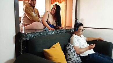 I Destroyed My Curvy Stepmom With Hard Rough Sex While My Cuckold Watched From The Living Room Sofa
