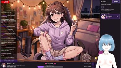 Horny Streamer Destroyed By Big Dick Gushing Hentai Gameplay
