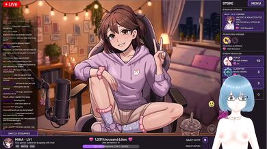Horny Streamer Destroyed By Big Dick Gushing Hentai Gameplay