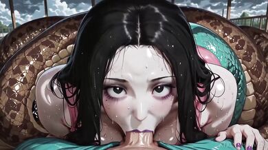 Lamia With Big Tits Gives Huge Cock Gushing Blowjob And Big Cumshot 3D Hentai