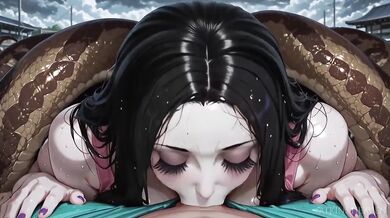 Lamia With Big Tits Gives Huge Cock Gushing Blowjob And Big Cumshot 3D Hentai