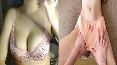 Hottest Pussy Rubbing and Sexy Cum on Roommate Kinky Panties Porn React