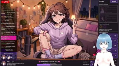 Horny Streamer Destroyed By Big Dick Hentai Gameplay