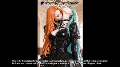 Futa Latex Girls Destroy Mansion With Creampie and Big Ass Lesbian Anal