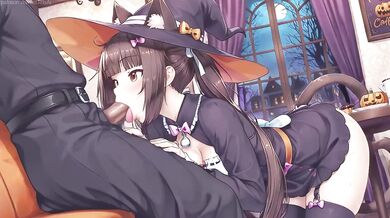 Chocola the Catgirl Witch Creampies You at Halloween Cafe
