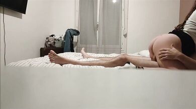 French Brunette Secretary Blowjob Doggystyle POV
