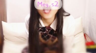 Japanese Schoolgirl Uniform Cam Show Destroyed Gushing Choked Solo Female Masturbation