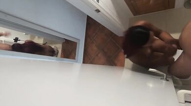 Sloppy Deepthroat Destroyed By Redhead Stepsis Gushing Cumshot In Shower