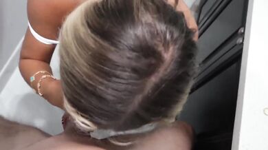 College Freshman Blonde Teen Destroyed By Blowjob Cum Facial At Frat House