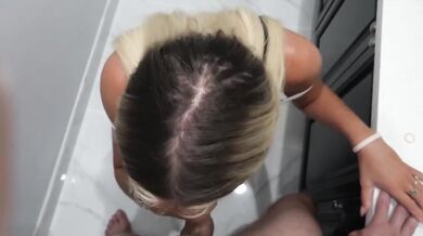 College Freshman Blonde Teen Destroyed By Blowjob Cum Facial At Frat House