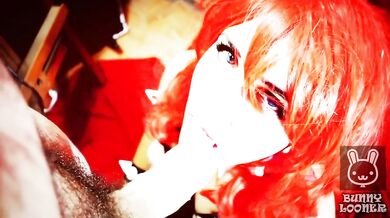 Bowsette Destroys You POV Blowjob Gushing Cumshot Big Tits Latina Leather Redhead
